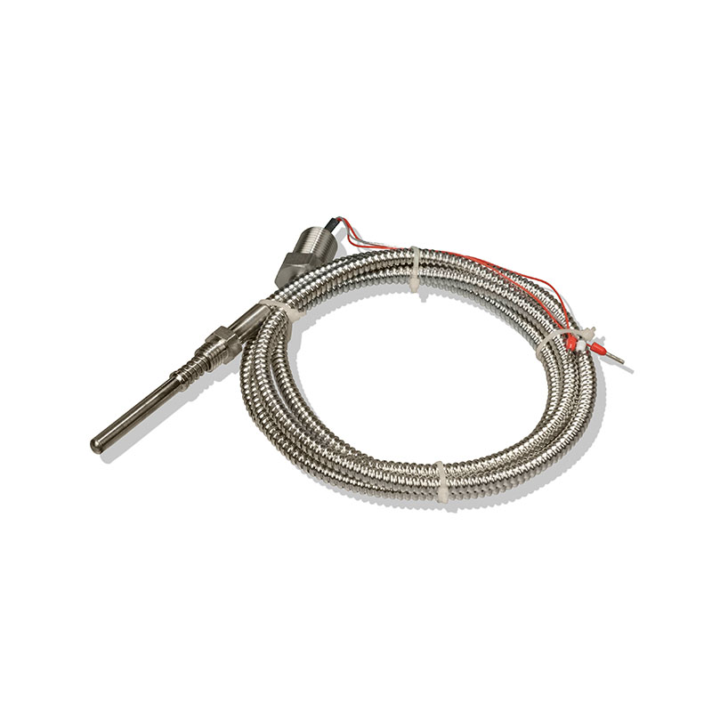 Threaded-Mount Thermocouple Assembly with Metal Hose